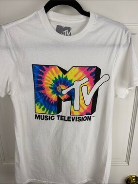 MTV Music Television Tie-Dye Logo Graphic Tee – Size Small